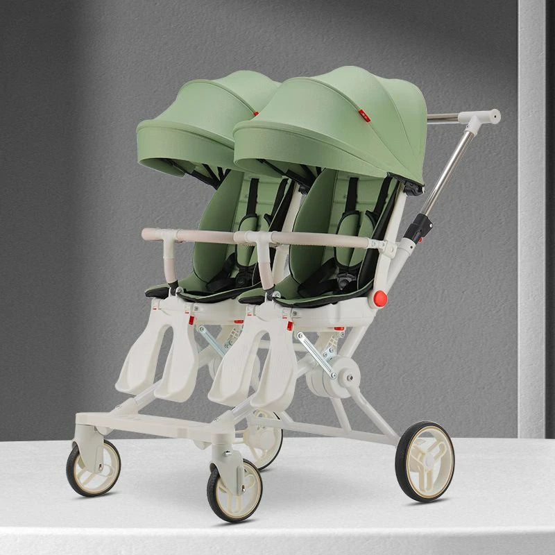 Poussette Double Bébé – Pliable &amp; Portable - Planète bébé
