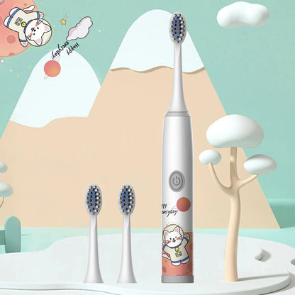 Brosse à Dents Électrique Enfant – Ultra - Doux &amp; Nettoyage Ludique (Sans Pile)™ - Planète bébé
