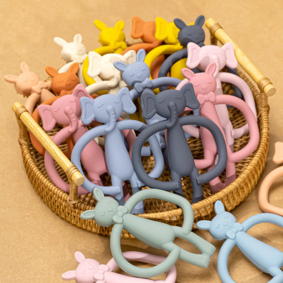 🦷🎁 Anneau de Dentition en Silicone – Cadeau Bébé – Jouet à Mâcher Durable et Sûr pour Nouveau-né™ - Planète bébé