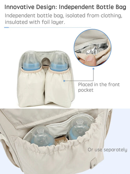 🎒 Sac à Langer PANGDUBE – Sac à Dos Maternité Étanche avec Crochets Poussette™