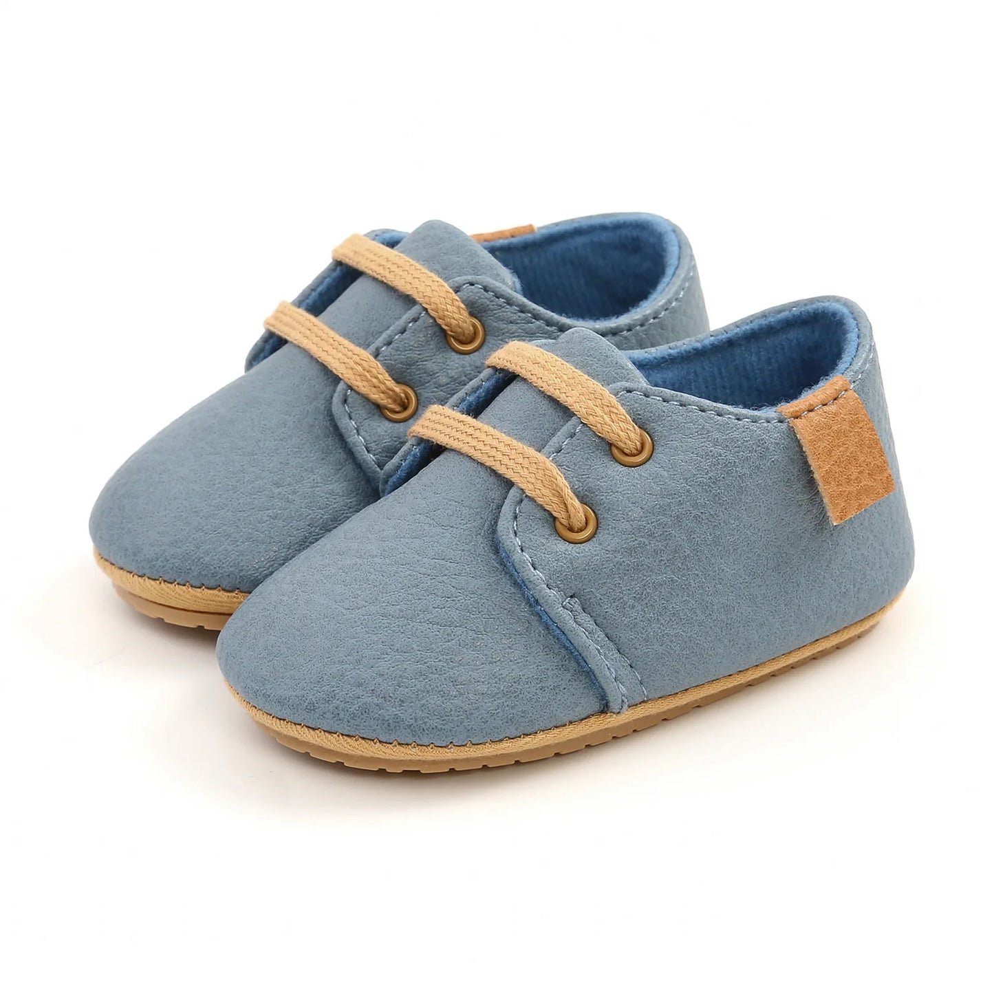 🍼 Chaussures Bébé en Cuir Rétro – Semelle Antidérapante – Meckior™