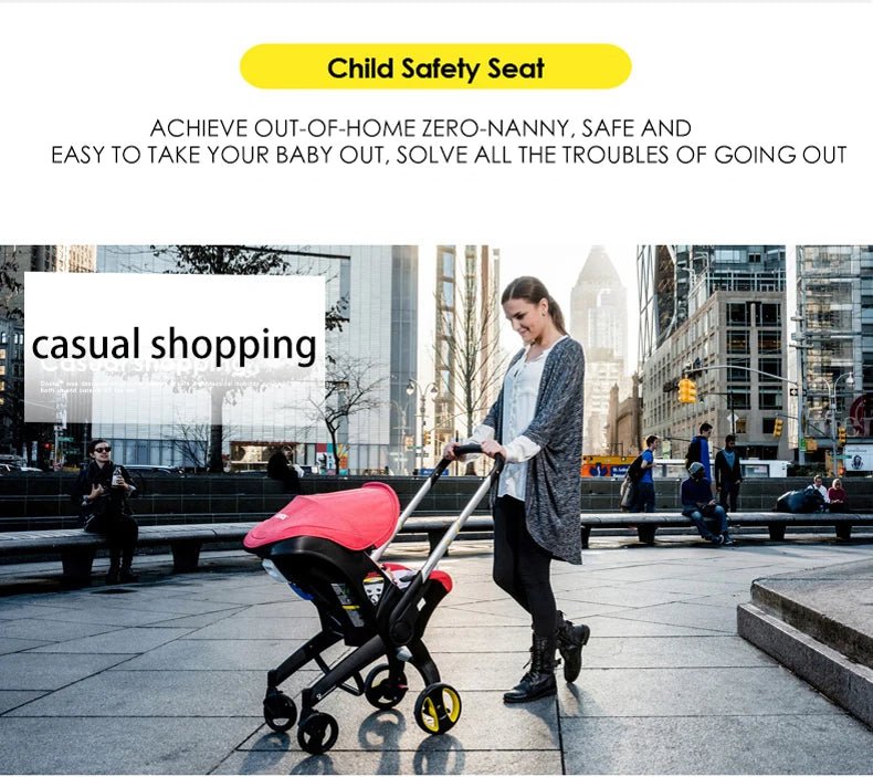 Poussette Bébé 3 en 1 Ultra - Légère – Pliable &amp; Polyvalente - Planète bébé