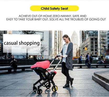 Poussette Bébé 3 en 1 Ultra - Légère – Pliable &amp; Polyvalente - Planète bébé