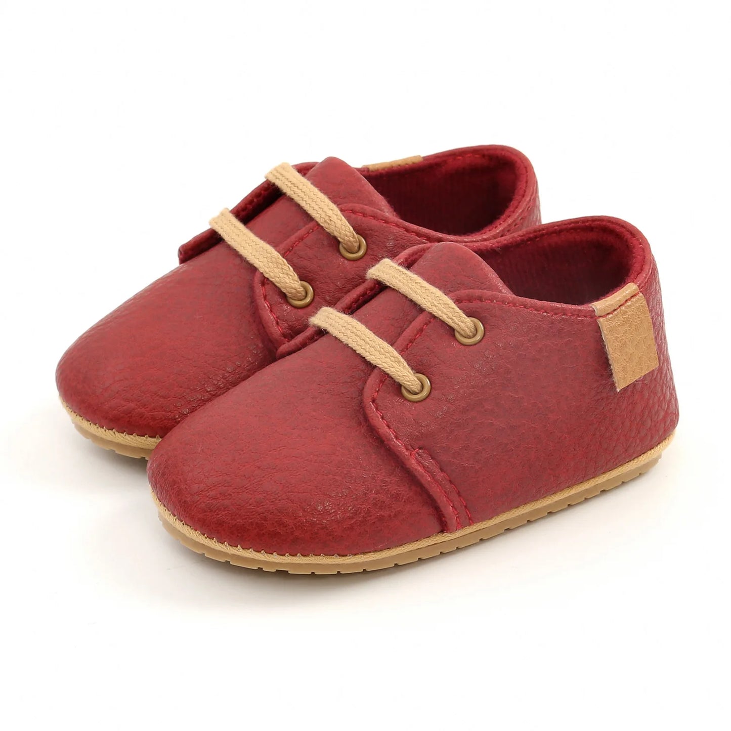 🍼 Chaussures Bébé en Cuir Rétro – Semelle Antidérapante – Meckior™