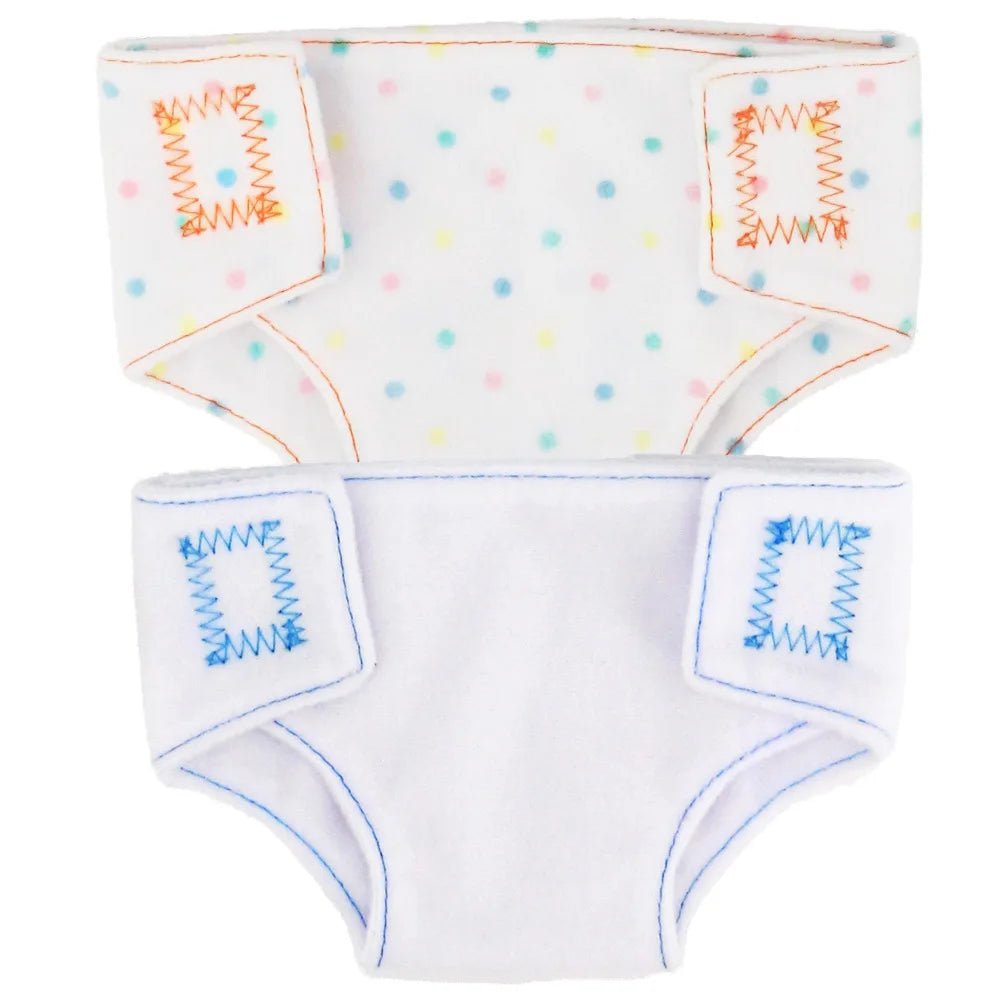 Lot de 2 Couches &amp; Sous - vêtements pour Poupées - Planète bébé