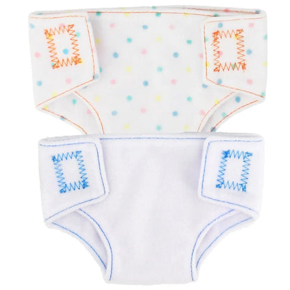 Lot de 2 Couches &amp; Sous - vêtements pour Poupées - Planète bébé