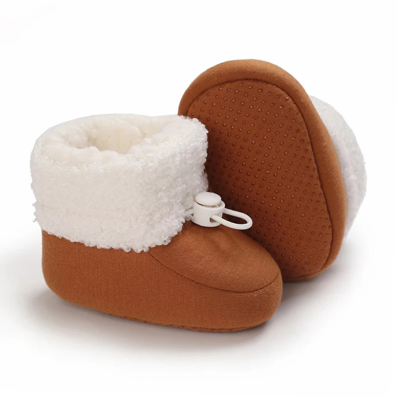 🧣❄️ Bottillons d’Hiver Bébé – Coton Chaud &amp; Semelle Antidérapante – Premiers Pas – 0 à 18 Mois™