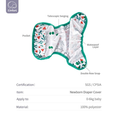 🍼🦊 Culotte de Protection Bébé HappyFlute – Imprimé Cartoon – Étanche &amp; Respirante – 0-6kg™