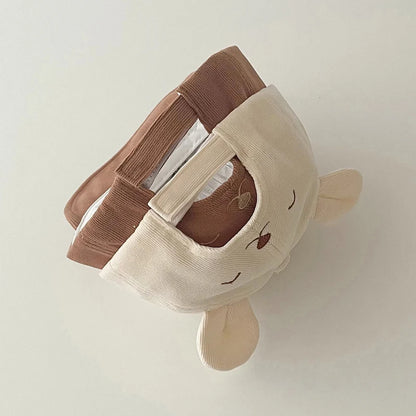 🧢 Casquette Bébé "Petit Ours" – Avec Oreilles – Coton Respirant – Protection Soleil – Look Kawaii &amp; Confort Assuré™