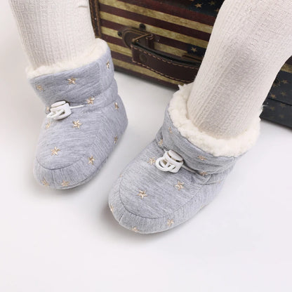 🧣❄️ Bottillons d’Hiver Bébé – Coton Chaud &amp; Semelle Antidérapante – Premiers Pas – 0 à 18 Mois™