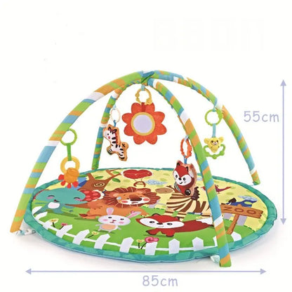 Tapis d’Éveil Bébé avec Arche &amp; Jouets Détachables – Développement Sensoriel™