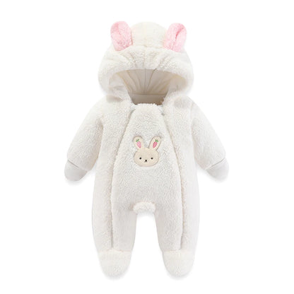 🧸 Combinaison d’Hiver Bébé avec Capuche – Épaisse, Chaude &amp; Mignonne – 0 à 12 Mois™ - Planète bébé