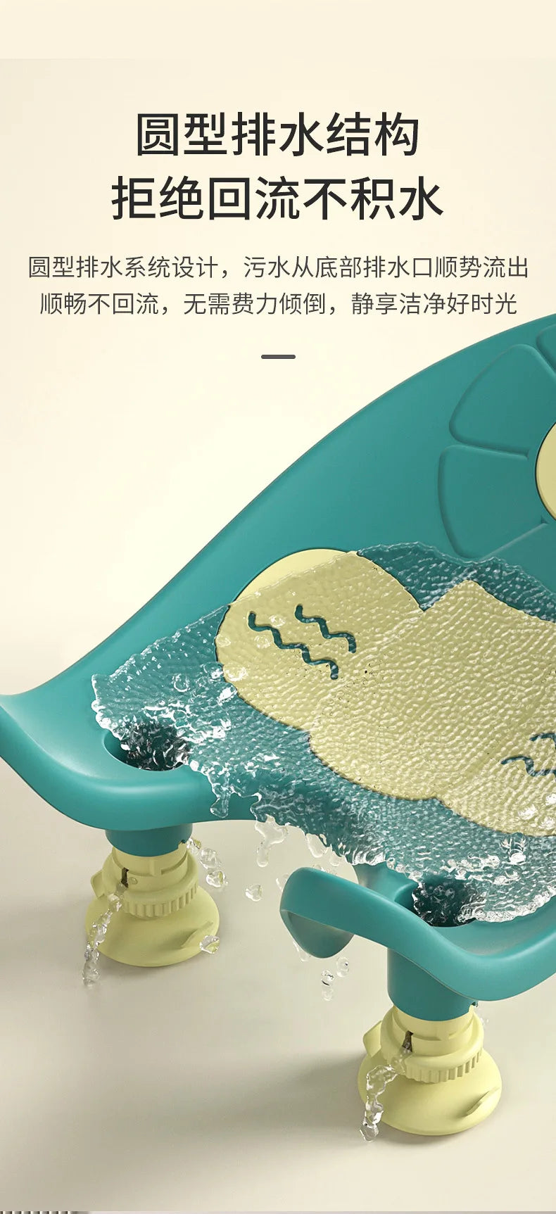 🛁👶 Support de Bain pour Bébés – Rack Multifonction pour Bain de Hanche – Tapis Antidérapant – Accessoire Douche Bébé Fille &amp; Garçon - Planète bébé