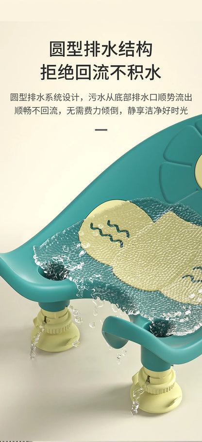 🛁👶 Support de Bain pour Bébés – Rack Multifonction pour Bain de Hanche – Tapis Antidérapant – Accessoire Douche Bébé Fille &amp; Garçon - Planète bébé