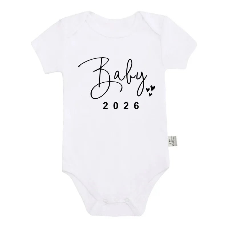 👶🎉 Body Bébé Été – Annonce Grossesse “Baby 2026” – Coton Doux à Manches Courtes™ - Planète bébé