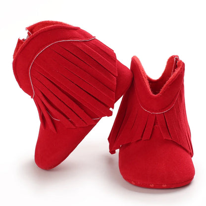 👢❄️ Bottes Bébé Mode à Franges – Chaudes &amp; Antidérapantes – 0 à 18 Mois – Fille &amp; Garçon™