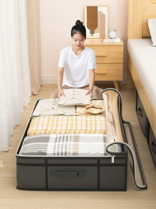🧺 Sac de Rangement Pliable Grande Capacité – Pour Vêtements, Couettes et Plus™ - Planète bébé