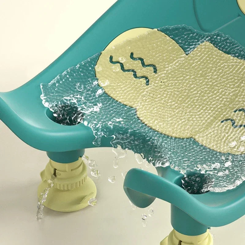 🛁👶 Support de Bain pour Bébés – Rack Multifonction pour Bain de Hanche – Tapis Antidérapant – Accessoire Douche Bébé Fille &amp; Garçon - Planète bébé