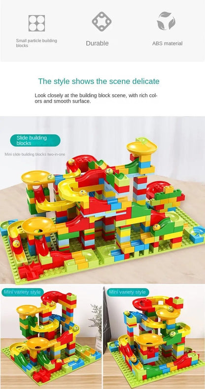 Circuit Billes à Assembler – Jeu de Construction DIY Enfant – Puzzle Éducatif avec Petites Pièces – Cadeau Créatif 6 Ans+™ - Planète bébé