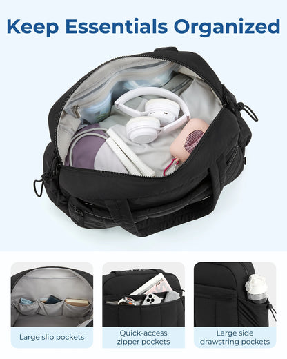 🎒 Sac de Voyage BAGSMART Femme – Grand Format avec Bandoulière™ - Planète bébé