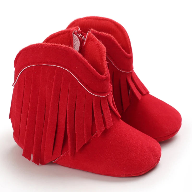 👢❄️ Bottes Bébé Mode à Franges – Chaudes &amp; Antidérapantes – 0 à 18 Mois – Fille &amp; Garçon™