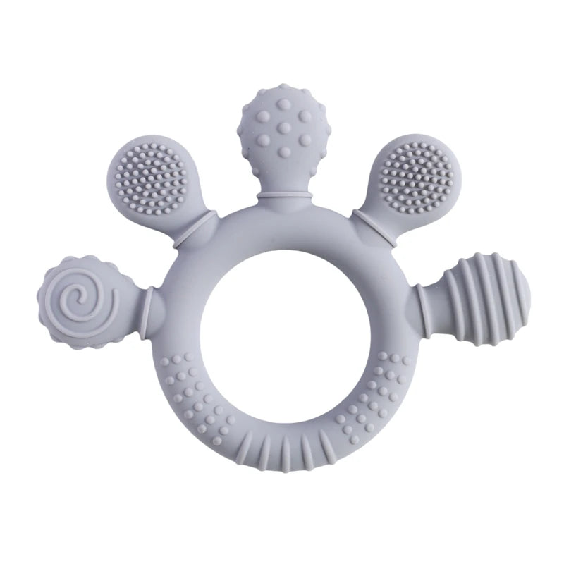 🦁👶 Anneau de Dentition en Silicone – Forme Animale Ludique – Apaisant &amp; Sensoriel™ - Planète bébé