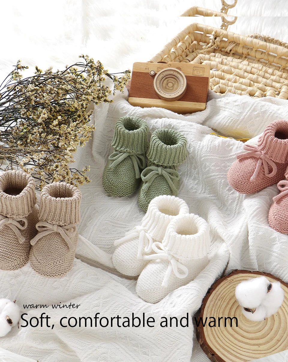 🧶 Chaussons Bébé Tricotés™