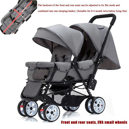 Poussette Jumeaux Haute Qualité - Planète bébé