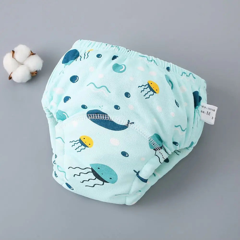 🩲👶 Culotte d'Apprentissage Été – Coton Respirant – Couches Lavables Réutilisables avec Poche – 0 à 3 Ans™