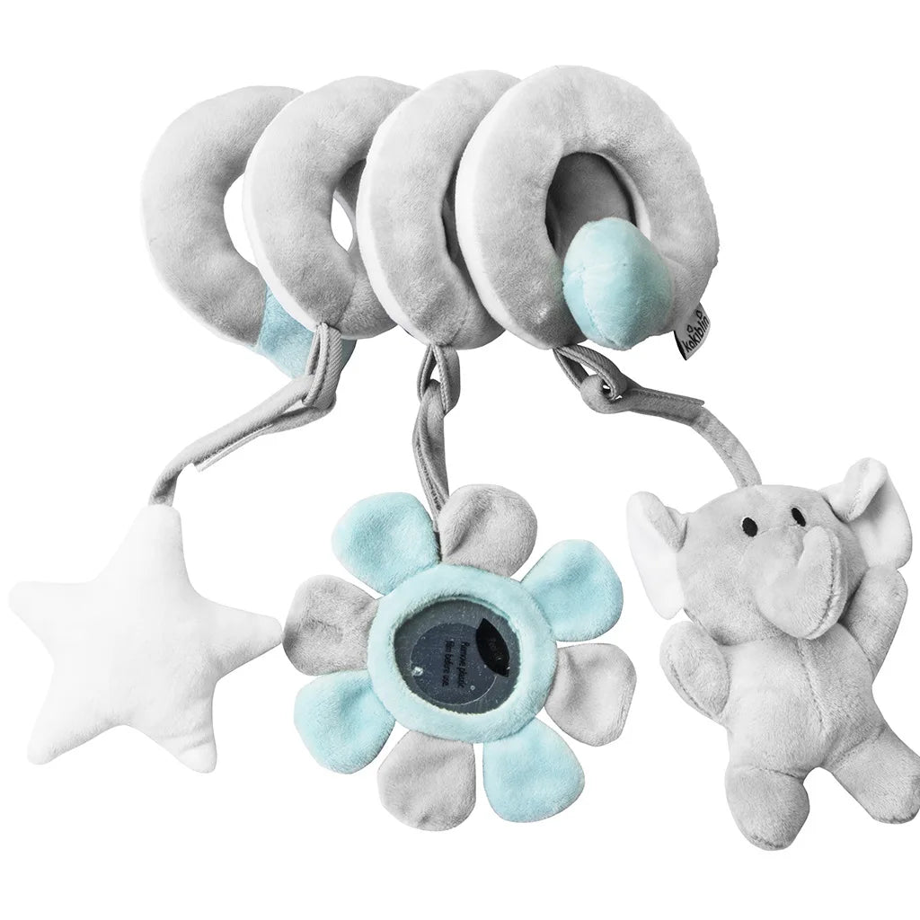 🚗🧸 Jouet de Voiture pour Bébé – Miroir, Grelot, Bruit de Papier &amp; Poignée Squeaky – Jouet d’Éveil pour Siège Auto ou Poussette™