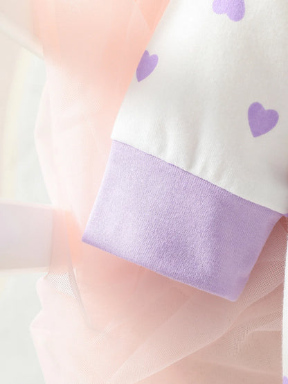 Ensemble Bébé Fille™ – 4 Pièces Polka Dot avec Patch Ours