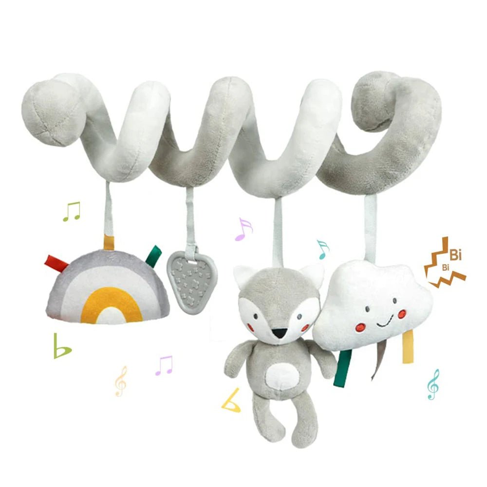 🚗🧸 Jouet de Voiture pour Bébé – Miroir, Grelot, Bruit de Papier &amp; Poignée Squeaky – Jouet d’Éveil pour Siège Auto ou Poussette™ - Planète bébé