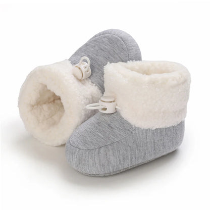 🧣❄️ Bottillons d’Hiver Bébé – Coton Chaud &amp; Semelle Antidérapante – Premiers Pas – 0 à 18 Mois™