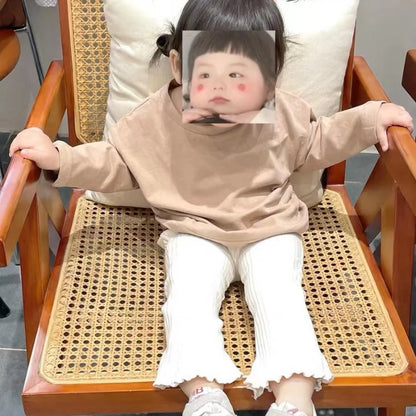 Pantalon Bébé Slim en Coton – Taille Élastique Confortable – Coupe Bootcut Unisexe 1-3 Ans™