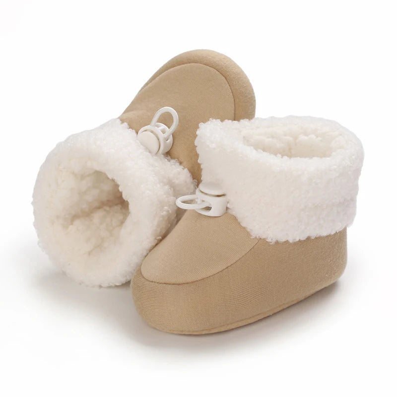 🧣❄️ Bottillons d’Hiver Bébé – Coton Chaud &amp; Semelle Antidérapante – Premiers Pas – 0 à 18 Mois™