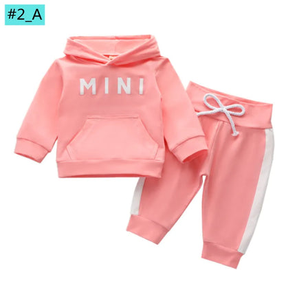 Ensemble Bébé 3 Pièces Automne – Sweat à Capuche Lettre Léopard + Pantalon + Bandeau – Tenue Fashion 1-3 Ans™