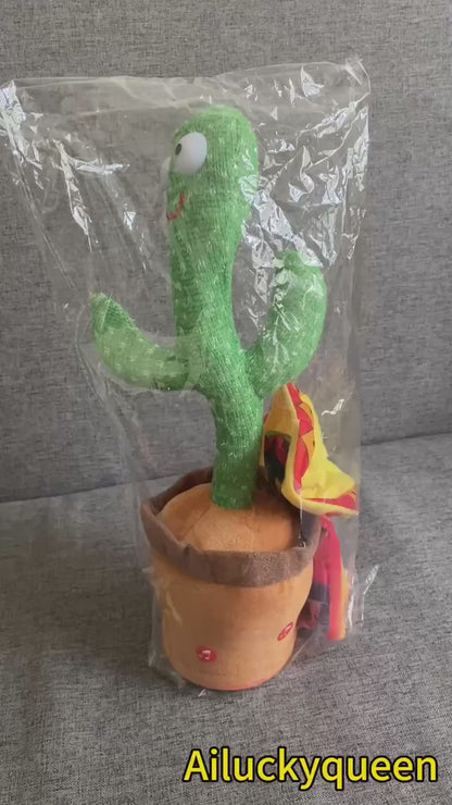Cactus Dansant et Parlant Électronique pour Enfants – Peluche Musicale Interactive avec 120 Chansons et Lumières™