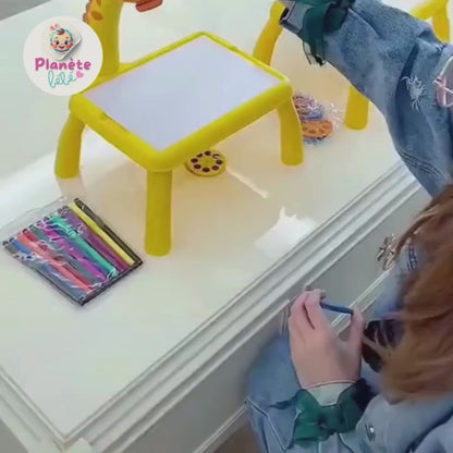 Table de dessin projecteur LED enfant